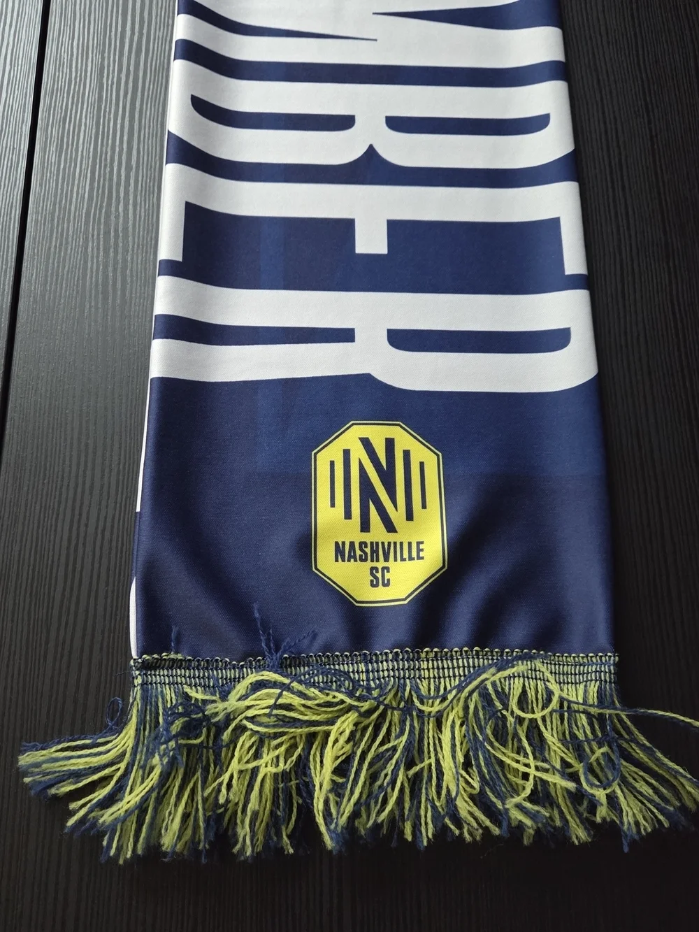 Official Nashville Soccer Club 2025 Season Ticket Holder Gear Scarf One Size